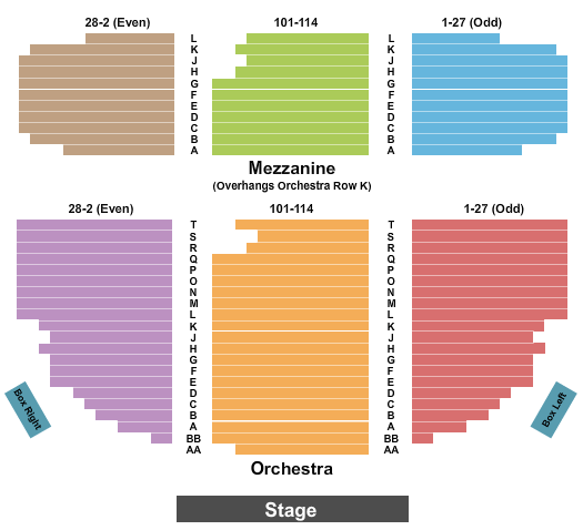 Broadhurst Theatre Broadhurst Seating Chart